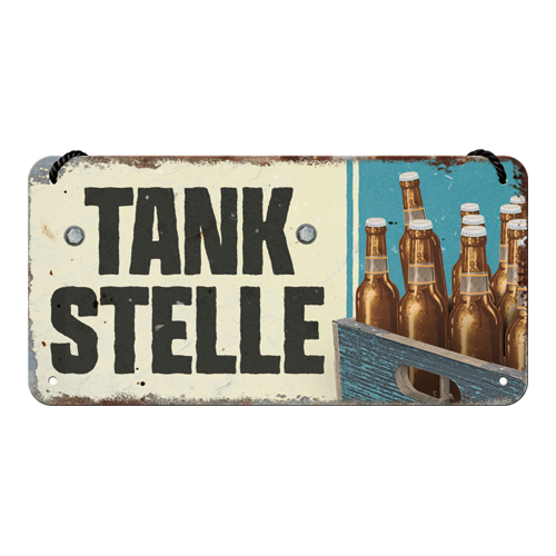 nostalgic-art-tankstelle-bier-insegna-metallo-da-appendere-10x20-cm image 1