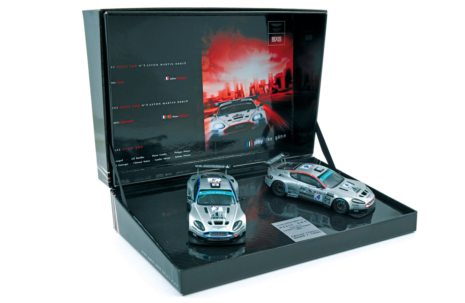 norev-coffret-aston-martin-hexis-amr-fia-gt3-2009-3-4-modellino-1-43 image 1