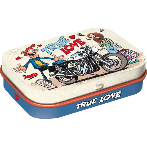 nostalgic-art-motomania-true-love-scatola-tascabile-in-metallo-con-mentine image 1