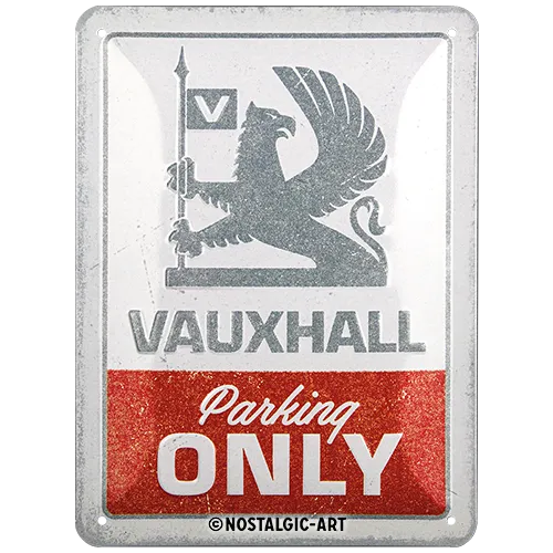 nostalgic-art-vauxhall-parking-only-targa-in-metallo-15x20-cm image 1