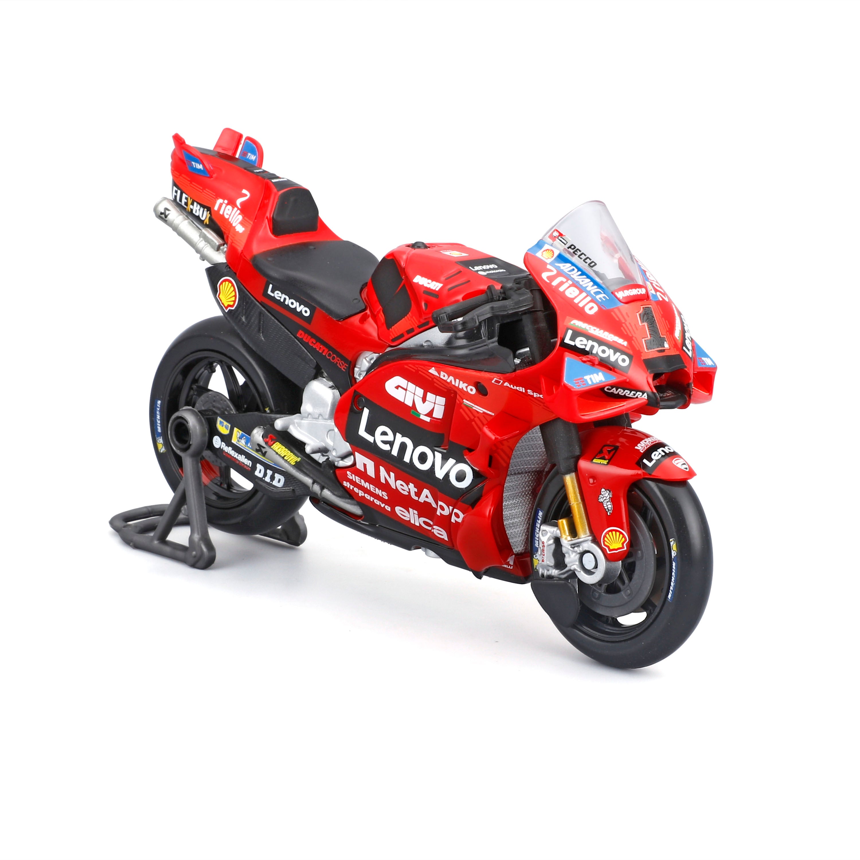 maisto-ducati-lenovo-team-2024-1-francesco-bagnaia-moto-1-18-die-cast image 5
