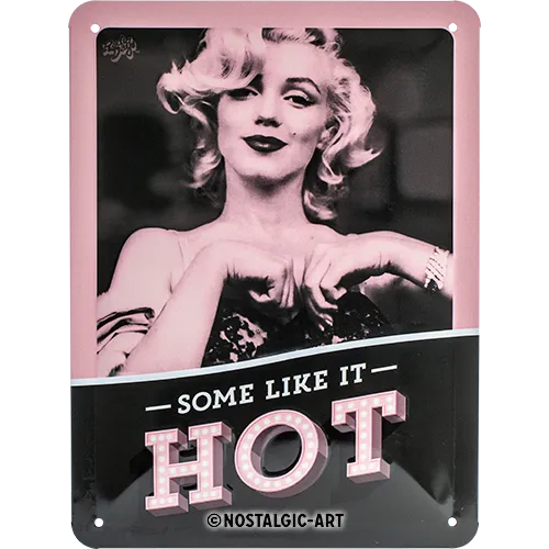 nostalgic-art-marilyn-some-like-it-hot-targa-in-metallo-15-x-20-cm image 1