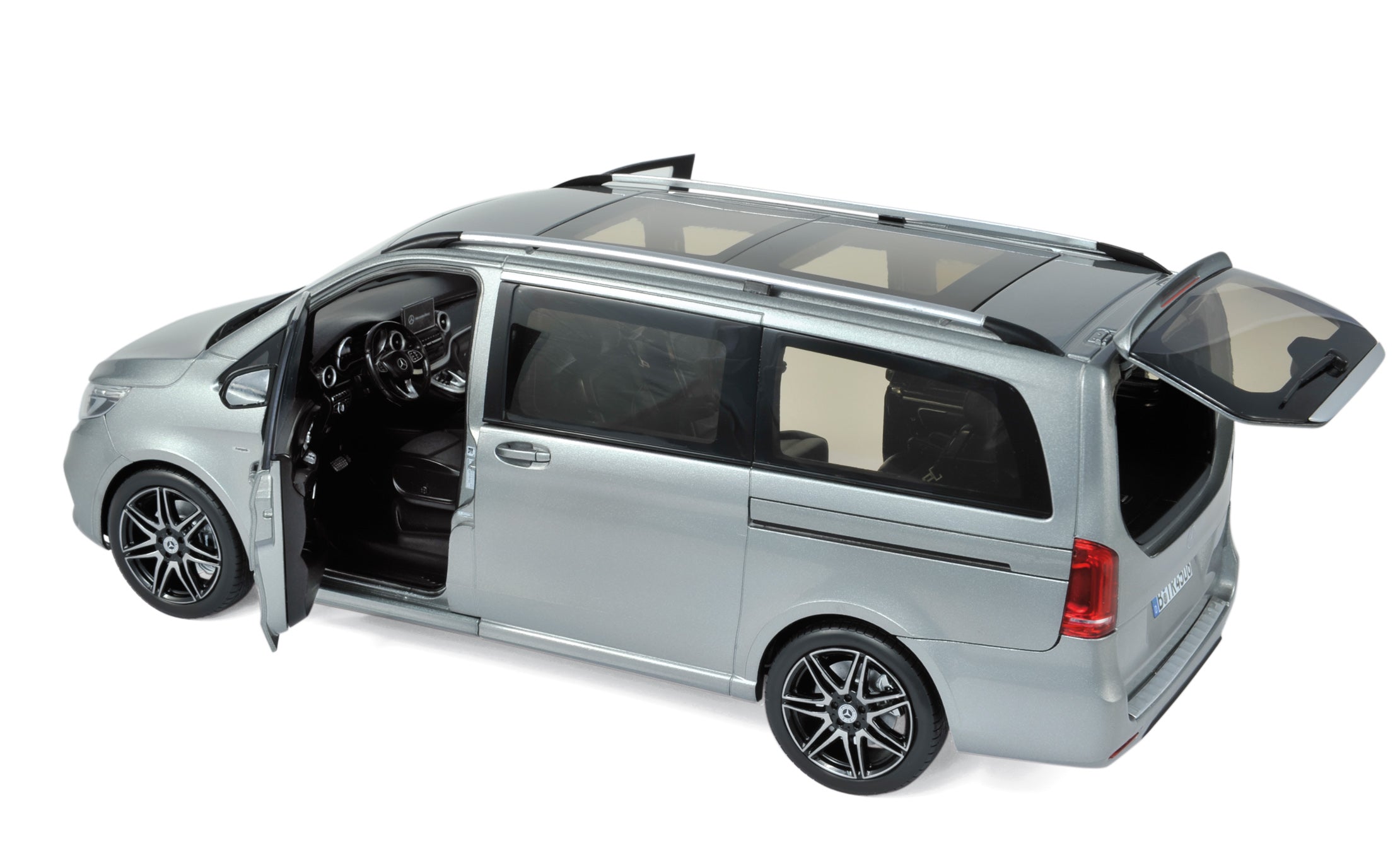 norev-mercedes-benz-classe-v-2018-grigio-metallizzato-1-18-modellino-die-cast image 2