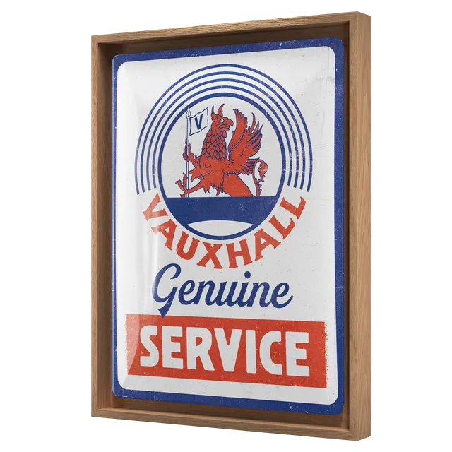 nostalgic-art-vauxhall-genuine-service-n-frame-l-edition-cornice-in-legno-33-5-x image 1