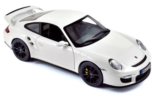 norev-porsche-911-gt2-2007-modellino-auto-1-18-bianco image 1