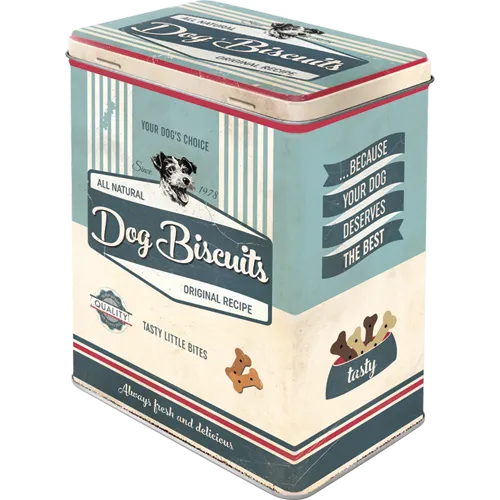 pfotenschild-dog-biscuits-nostalgic-art-scatola-in-metallo-l-3-litri image 1