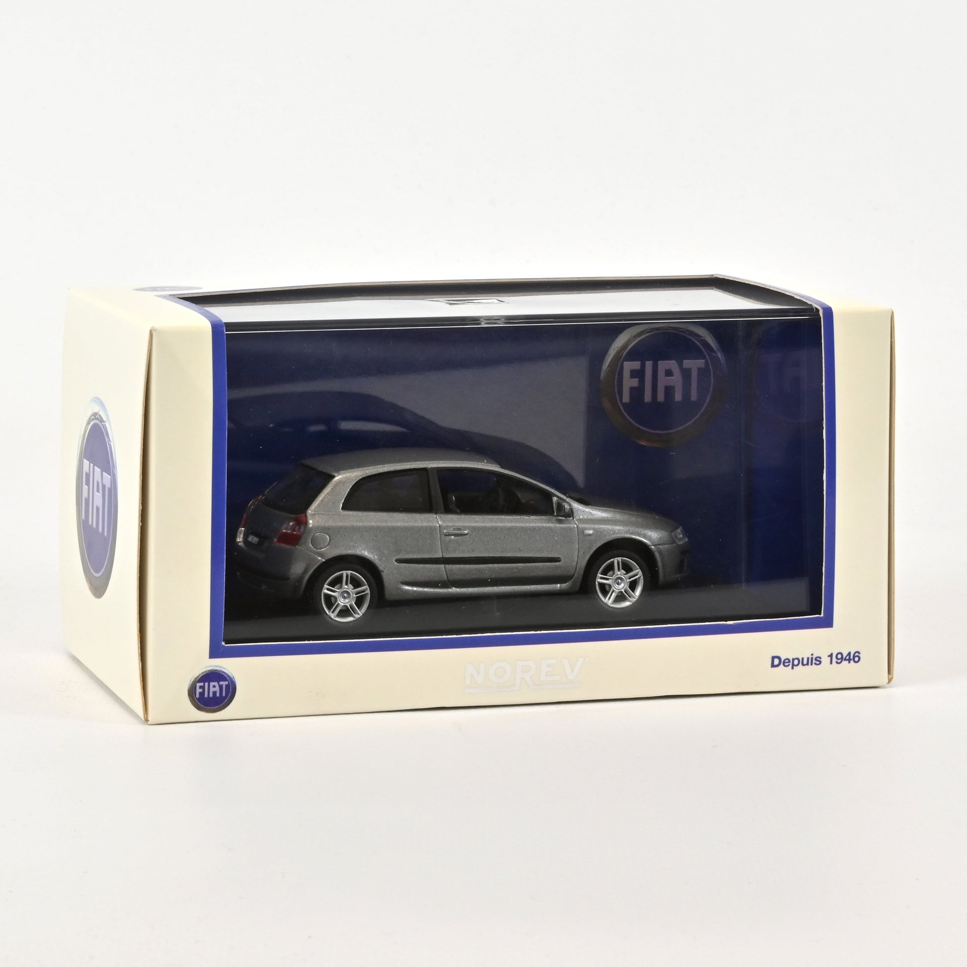 norev-fiat-stilo-2001-modellino-auto-1-43-grigio image 1