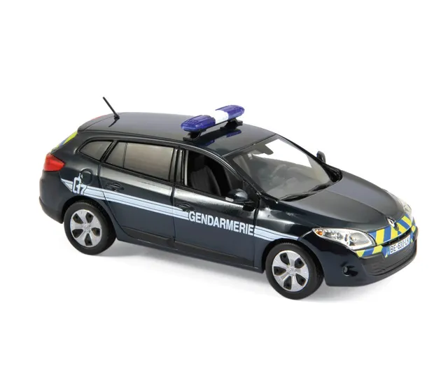 norev-renault-megane-sport-tourer-2012-gendarmerie-giallo-blu-1-43 image 1