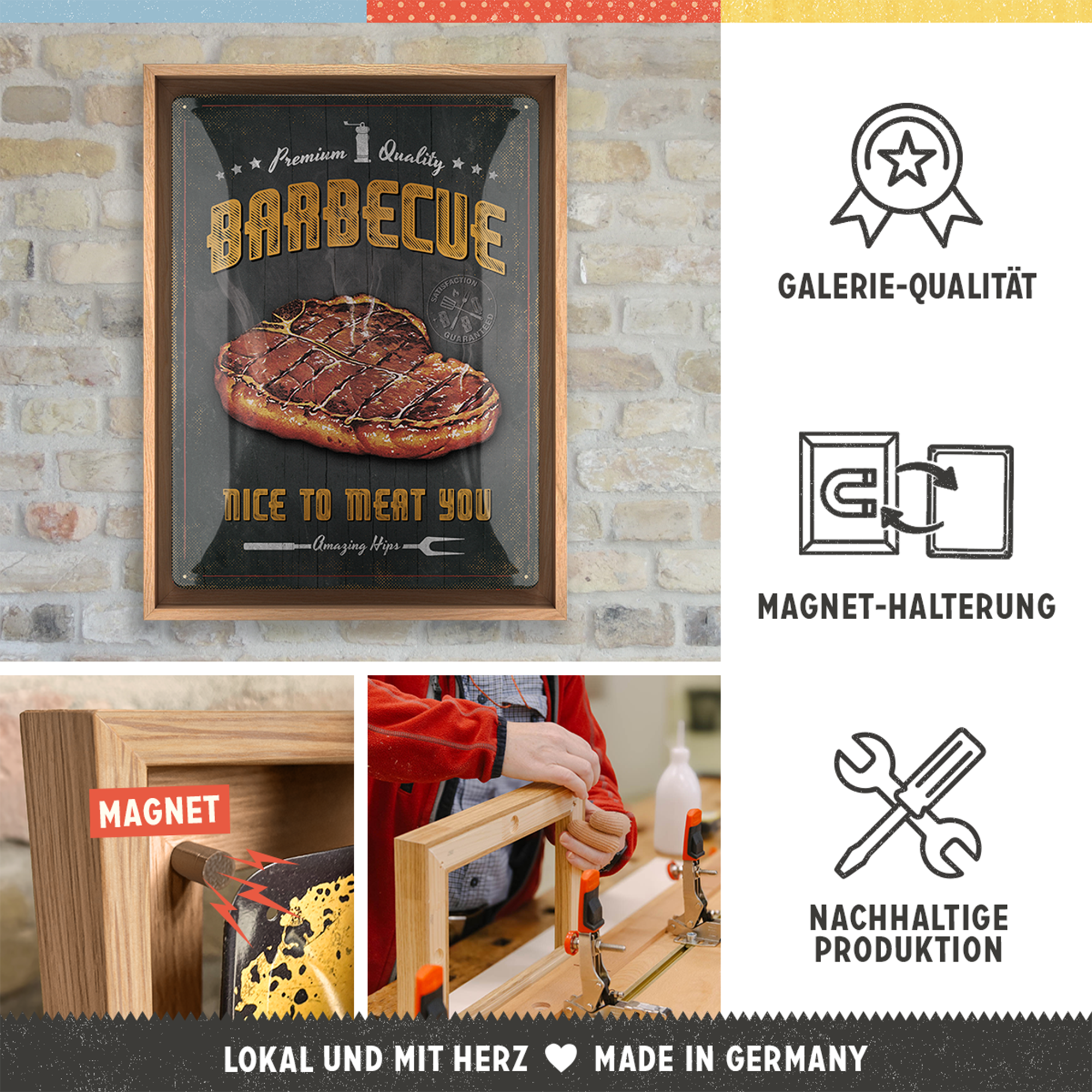 nostalgic-art-barbecue-nice-to-meat-you-cornice-n-frame-l-33-5x44-cm image 3