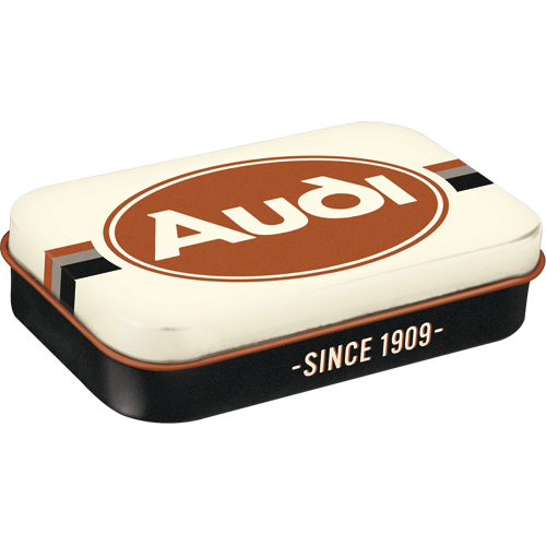 nostalgic-art-audi-logo-scatola-mentine-in-metallo-xl-8x6x2-cm image 1