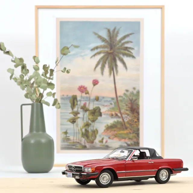 norev-mercedes-benz-450-sl-versione-usa-1979-rosso-1-18 image 1