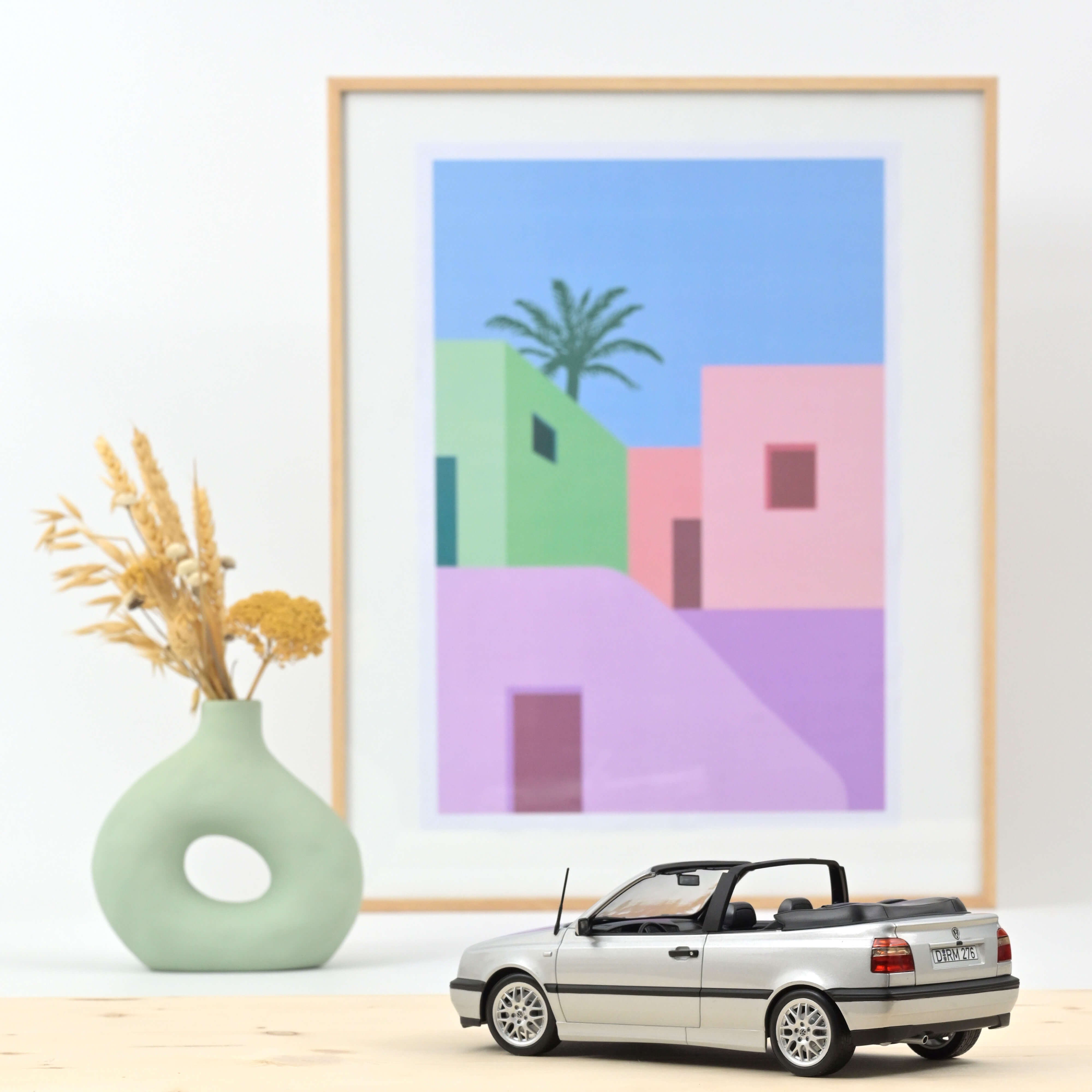 norev-vw-golf-cabriolet-1995-argento-modellino-1-18 image 2