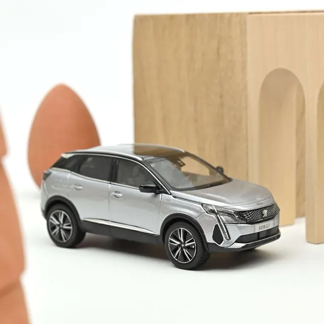 norev-peugeot-3008-gt-2021-grigio-artense-1-43-modellino-die-cast-da-collezione image 1
