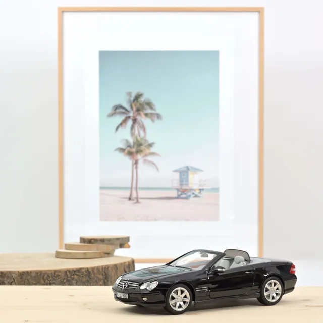 norev-mercedes-benz-sl-500-2003-black-modellino-auto-1-18 image 1