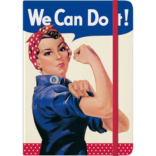 nostalgic-art-we-can-do-it-dots-taccuino-a5-128-pagine image 1