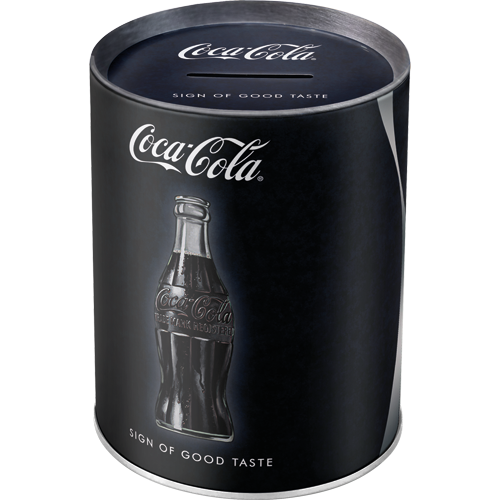 nostalgic-art-coca-cola-sign-of-good-taste-salvadanaio-in-metallo-1-litro image 1