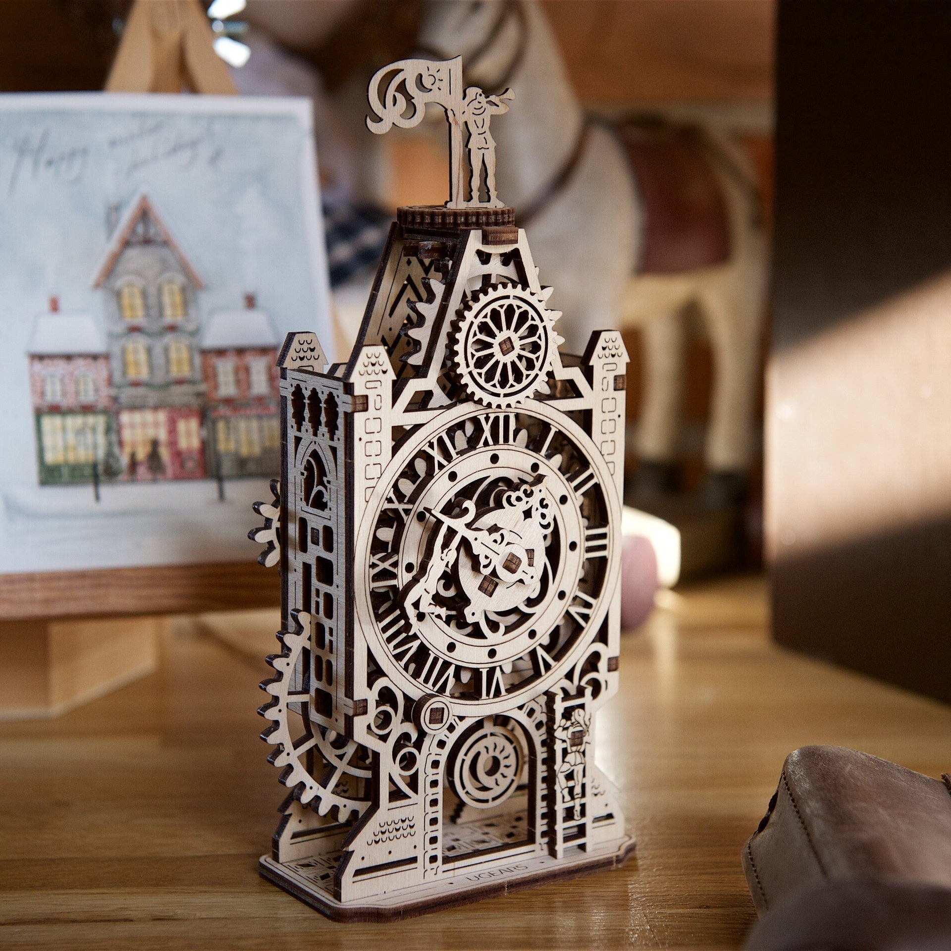 ugears-old-clock-tower-puzzle-3d-in-legno-meccanico image 8