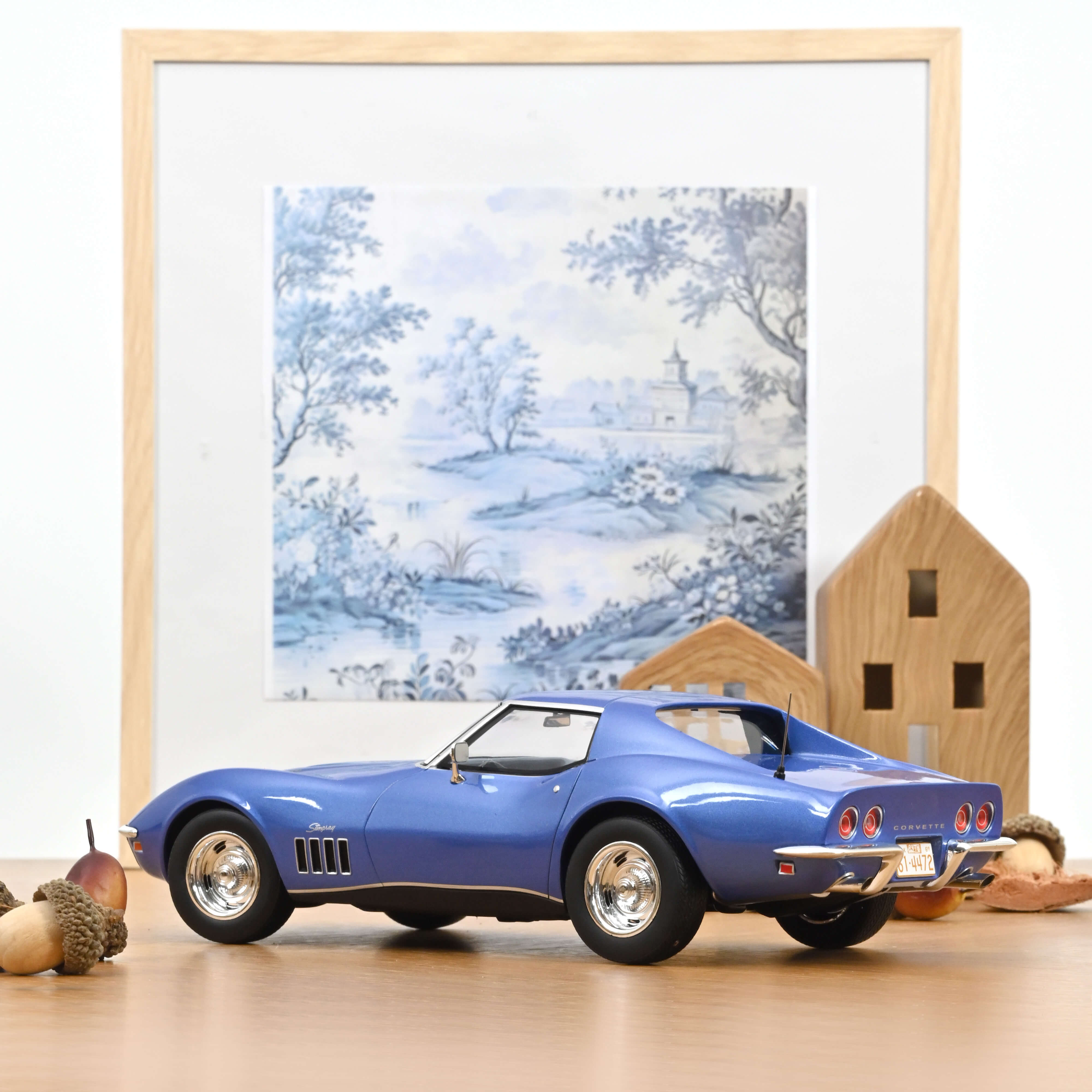 norev-chevrolet-corvette-coup-c3-1969-modellino-auto-1-18-blu-le-mans image 2