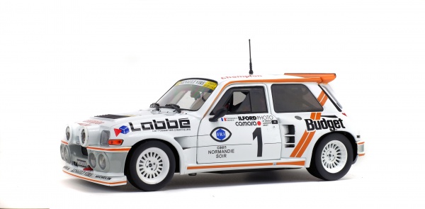 solido-renault-maxi-5-turbo-1986-modellino-rally-1-18-rallye-d-armor-p-thomasse- image 1