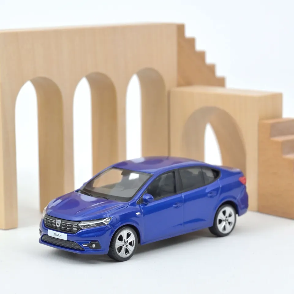 norev-dacia-logan-2021-modellino-auto-1-43-blu-iron image 1