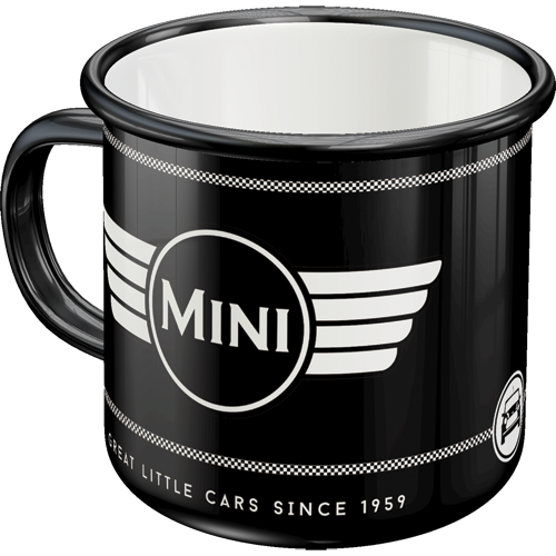 nostalgic-art-mini-logo-black-tazza-smaltata-360-ml-8x8-cm image 1