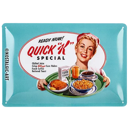nostalgic-art-kellogg-s-quick-k-menu-targa-in-metallo-20x30-cm image 1