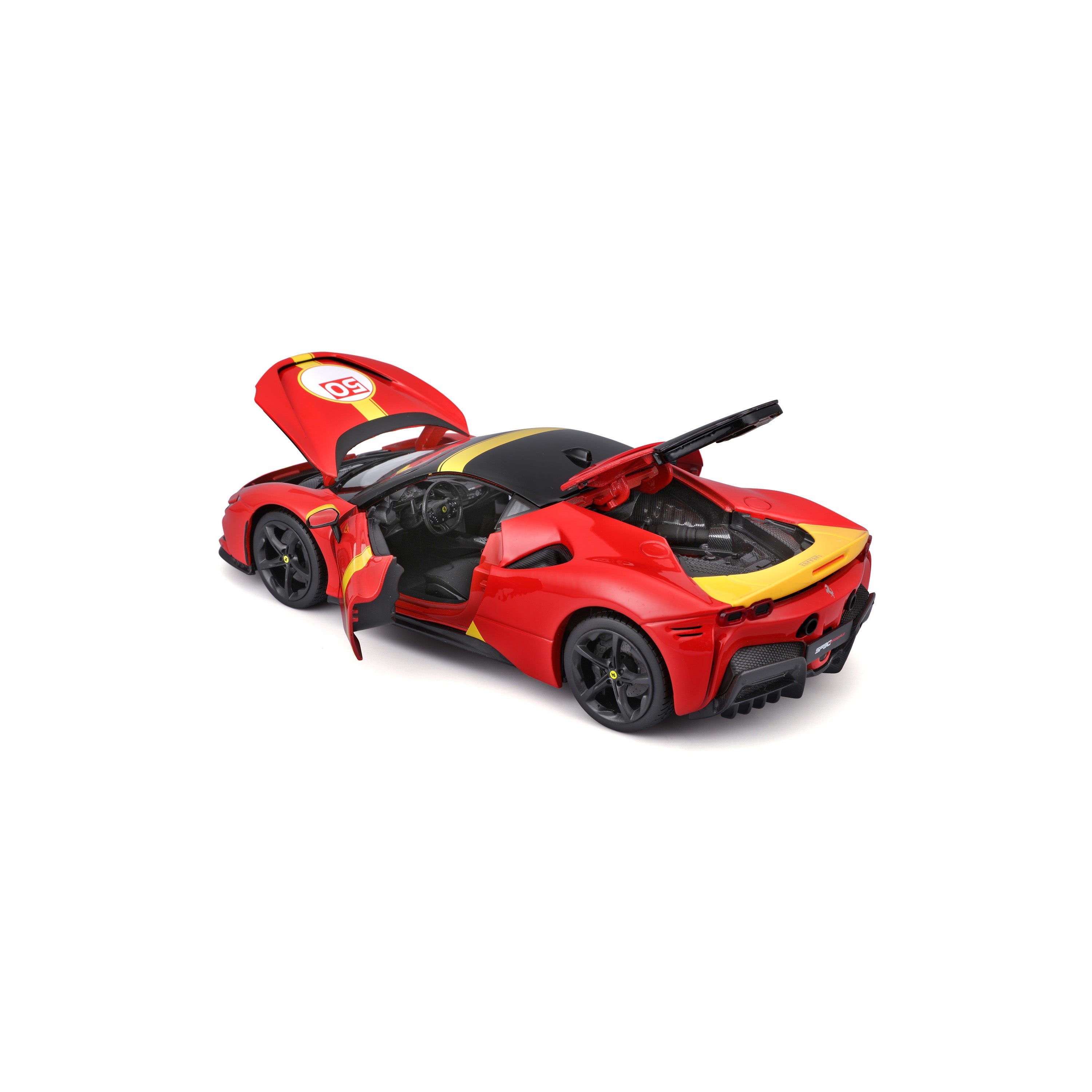 bburago-ferrari-sf90-stradale-le-mans-livery-1-18-modellino-apribile image 8