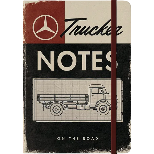 nostalgic-art-daimler-truck-trucker-notes-quaderno-a5-15x20-cm-128-pagine image 1