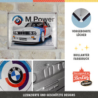 nostalgic-art-bmw-motorsport-m-power-e30-targa-in-metallo-30x40-cm-2 image 4