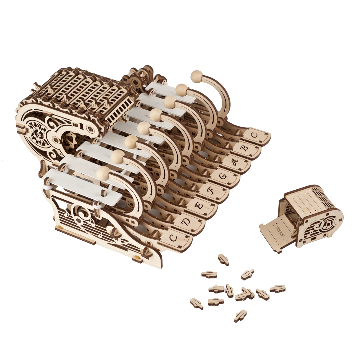 ugears-mechanical-celesta-strumento-musicale-meccanico-in-legno-fai-da-te image 2