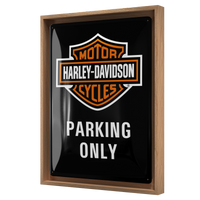nostalgic-art-harley-davidson-parking-only-targa-in-metallo-30x40-cm image 8