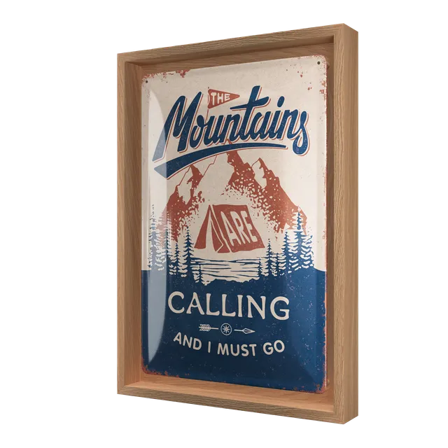 nostalgic-art-the-mountains-are-calling-n-frame-m-edition-24x33-5-cm image 1