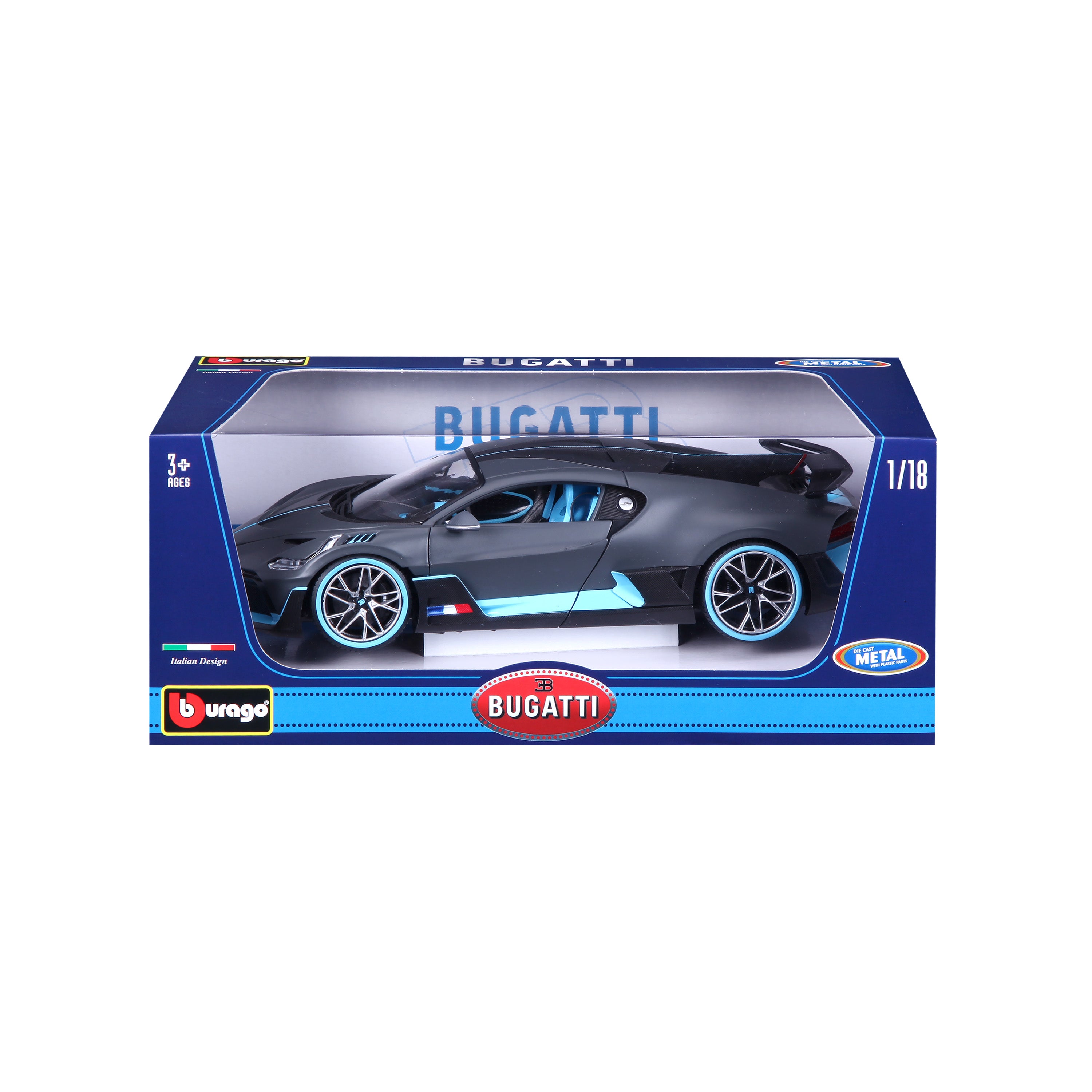 bburago-bugatti-divo-1-18-grigio-scuro-opaco image 7