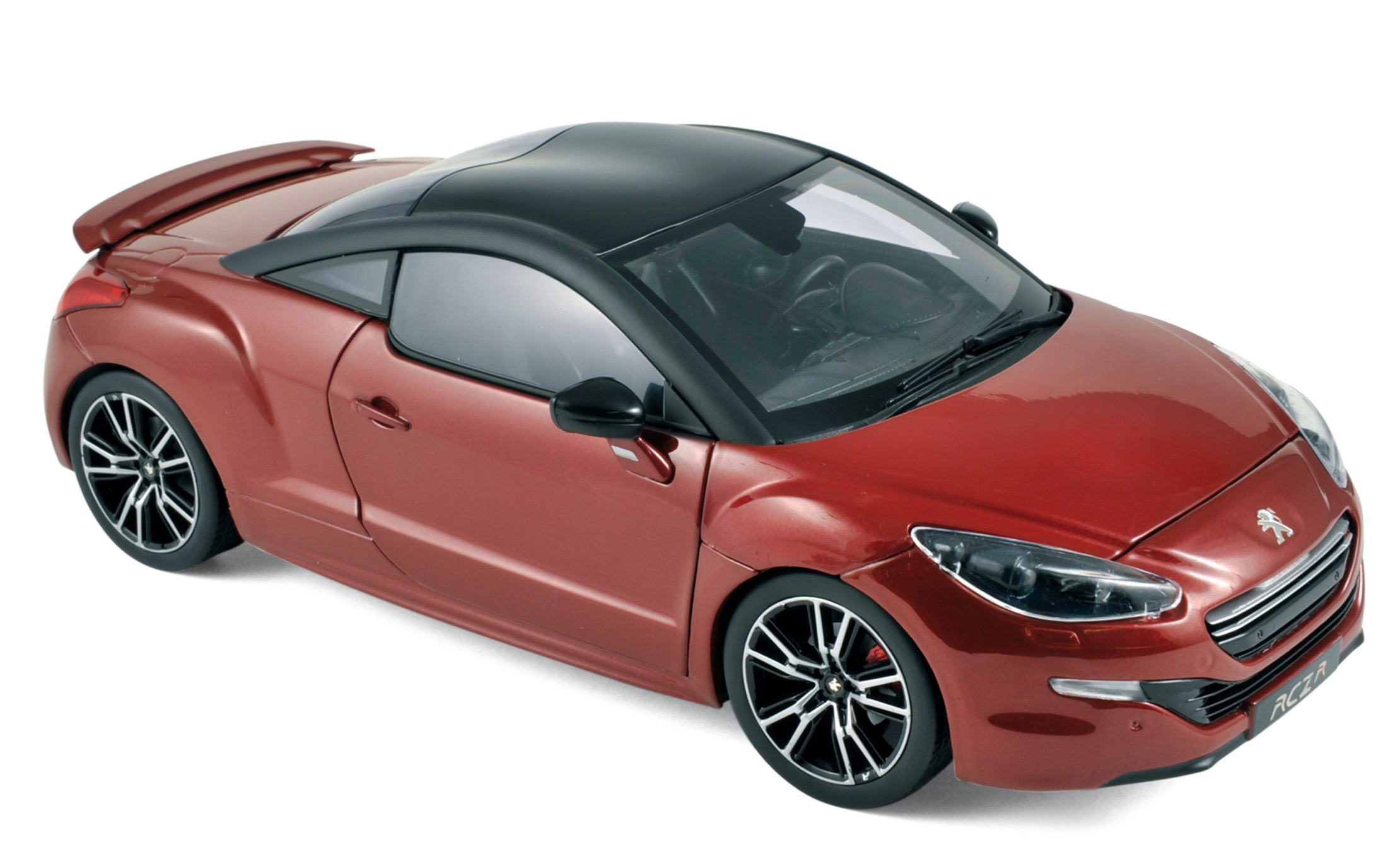 norev-peugeot-rcz-r-2013-erythr-e-rouge-noir-mat-1-18 image 1