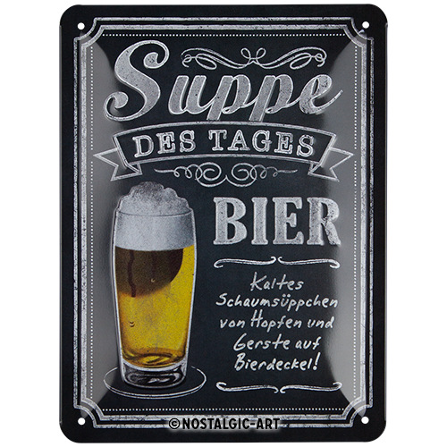 nostalgic-art-suppe-des-tages-targa-metallica-15x20-cm image 1