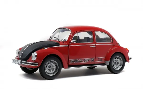 solido-volkswagen-beetle-1303-world-cup-edition-1974-rosso-modellino-auto-scala- image 1