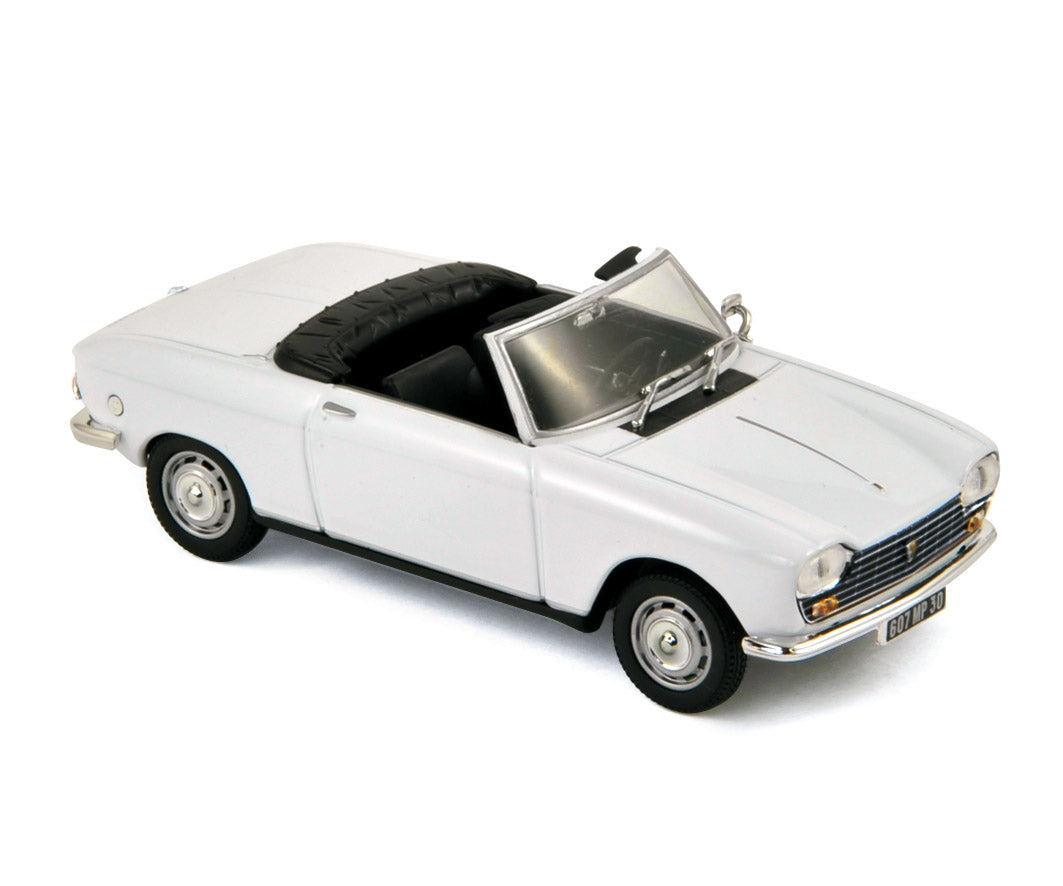 norev-peugeot-204-cabriolet-1967-modellino-auto-1-43-bianco-courchevel image 1