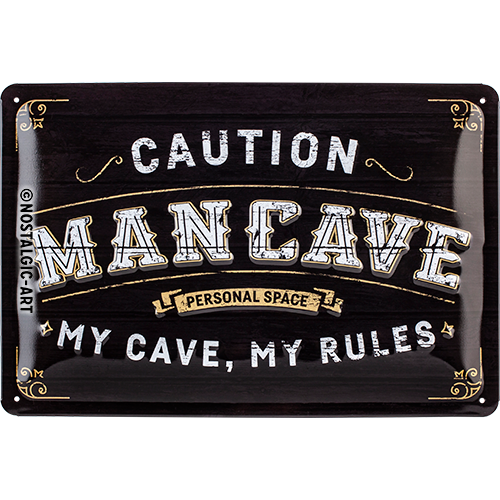 nostalgic-art-man-cave-targa-in-metallo-20x30-cm-2 image 1