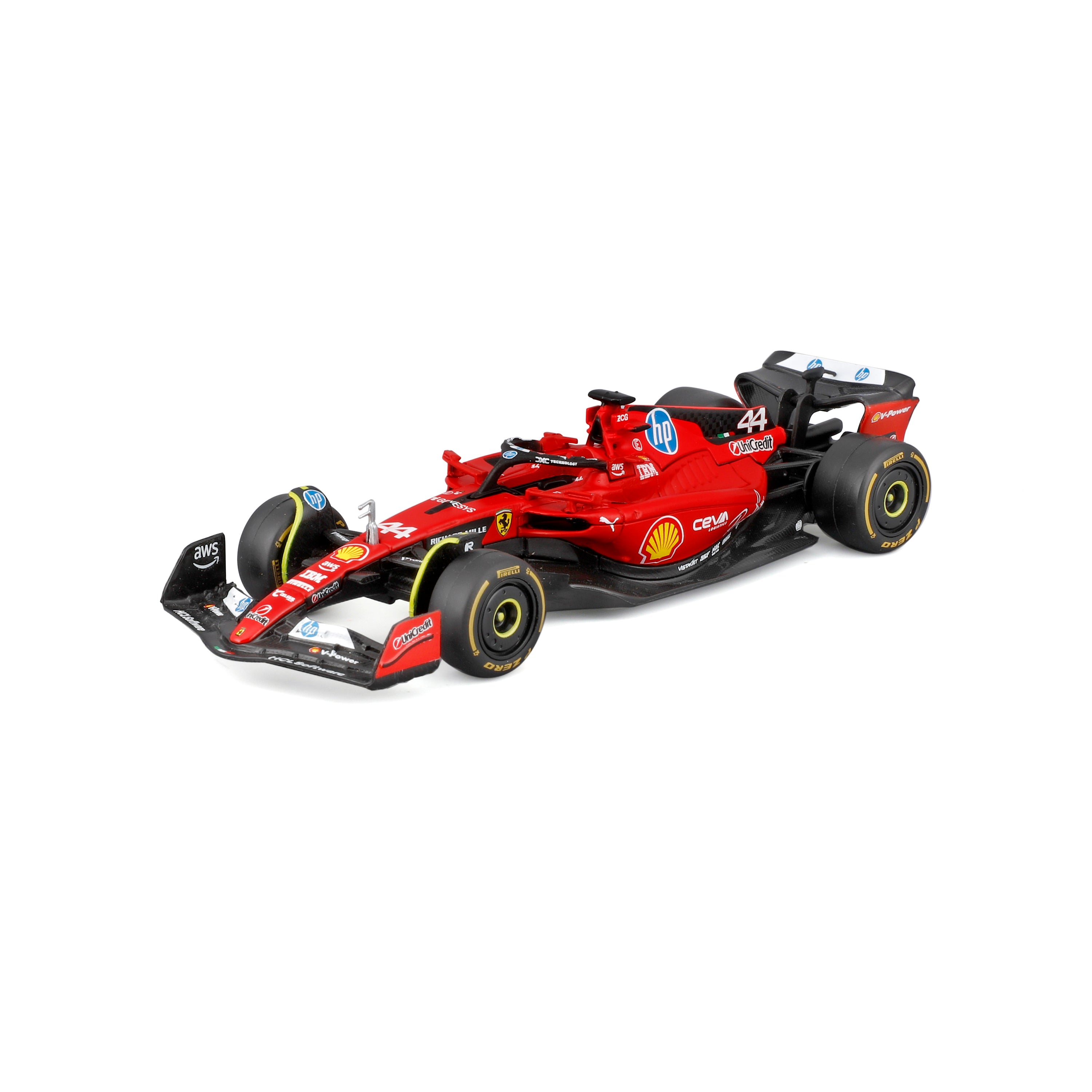 bburago-ferrari-sf-23-test-fiorano-44-lewis-hamilton-1-43-rosso image 1