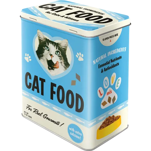 nostalgic-art-cat-food-love-mix-scatola-in-metallo-l-3-litri-10x14x20-cm-2 image 1