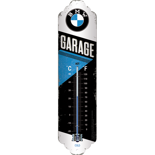 nostalgic-art-bmw-garage-termometro-in-metallo-6-5x28-cm image 1