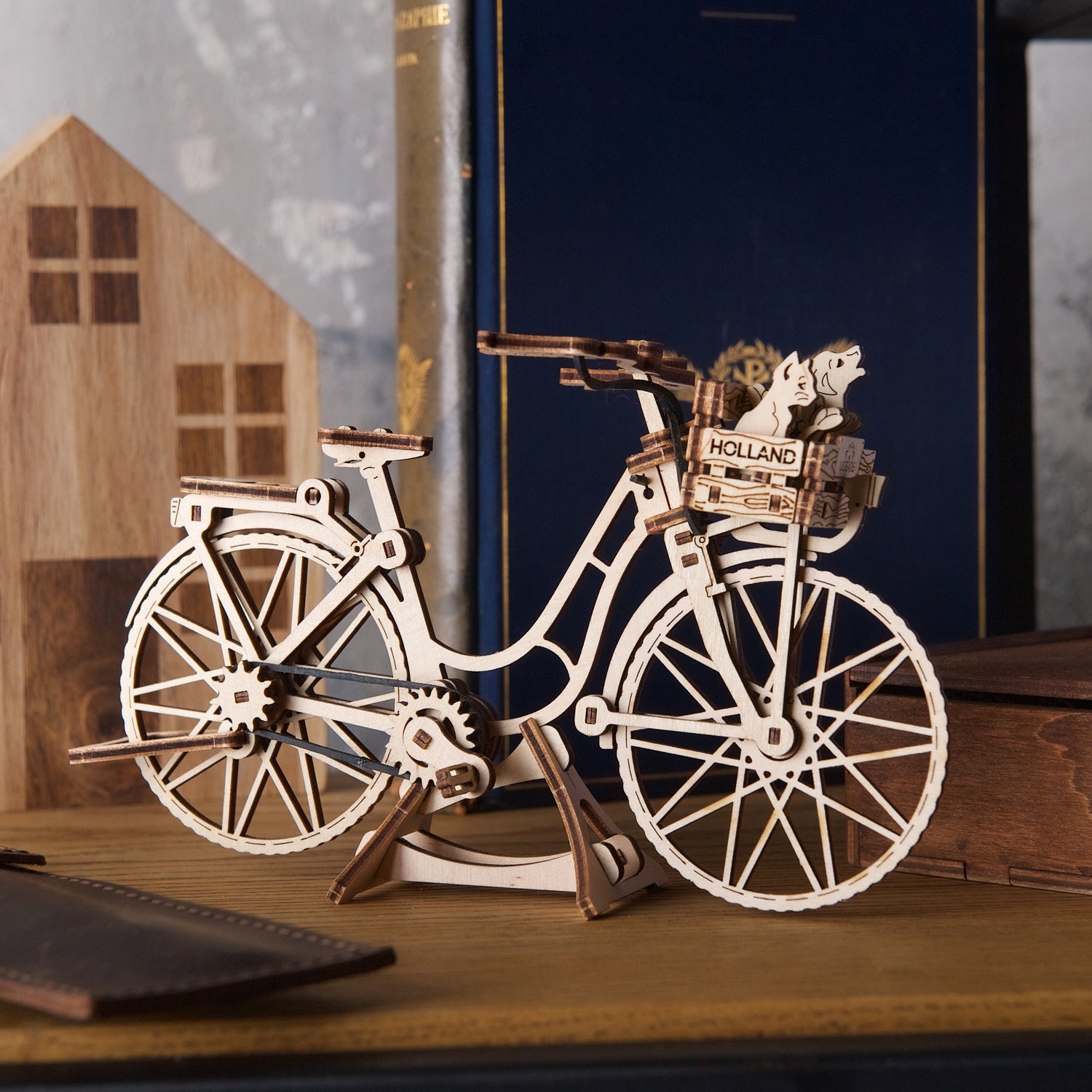 ugears-dutch-bicycle-u-mini-puzzle-3d-meccanico-in-legno-amsterdam image 7