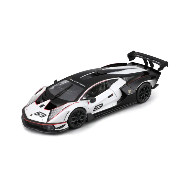 bburago-lamborghini-essenza-scv12-1-24-die-cast-bianco-e-nero image 1