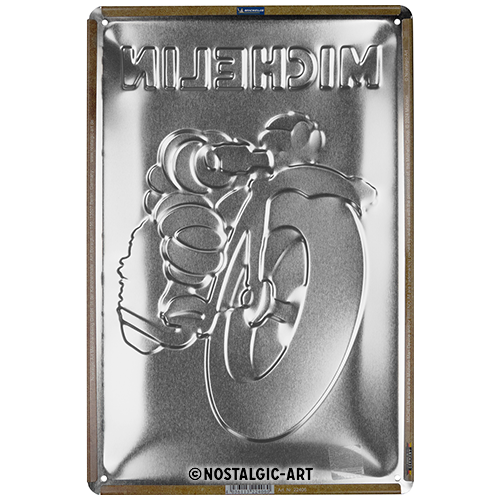 nostalgic-art-michelin-motorcycle-bibendum-targa-metallo-20x30-cm image 4