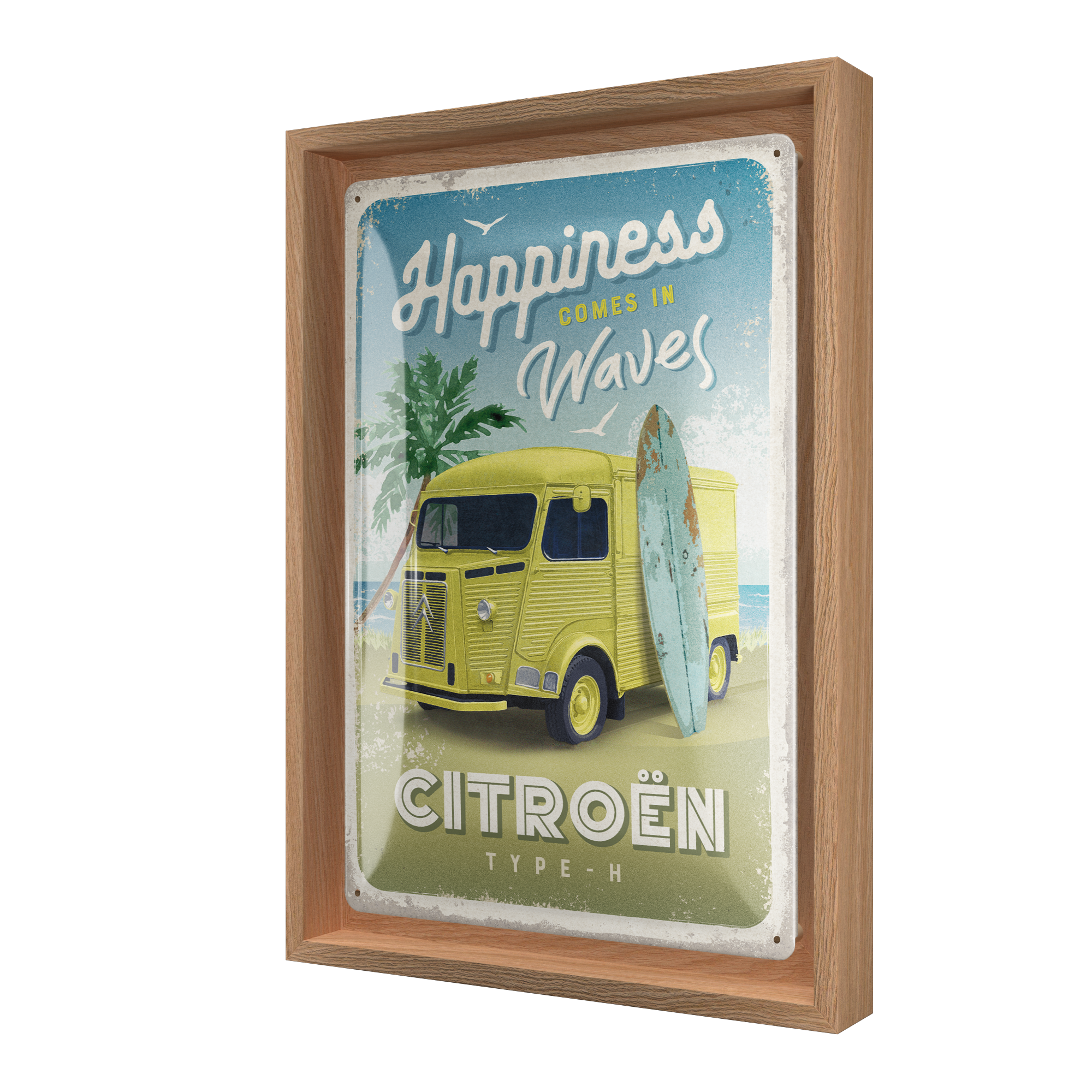 nostalgic-art-citroen-type-h-happiness-comes-in-waves-n-frame-m-edition-24x33-5- image 1