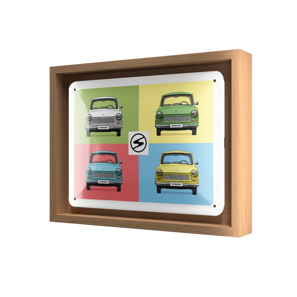 nostalgic-art-trabant-pop-art-cornice-n-frame-s-edition-18-5x24-cm image 1