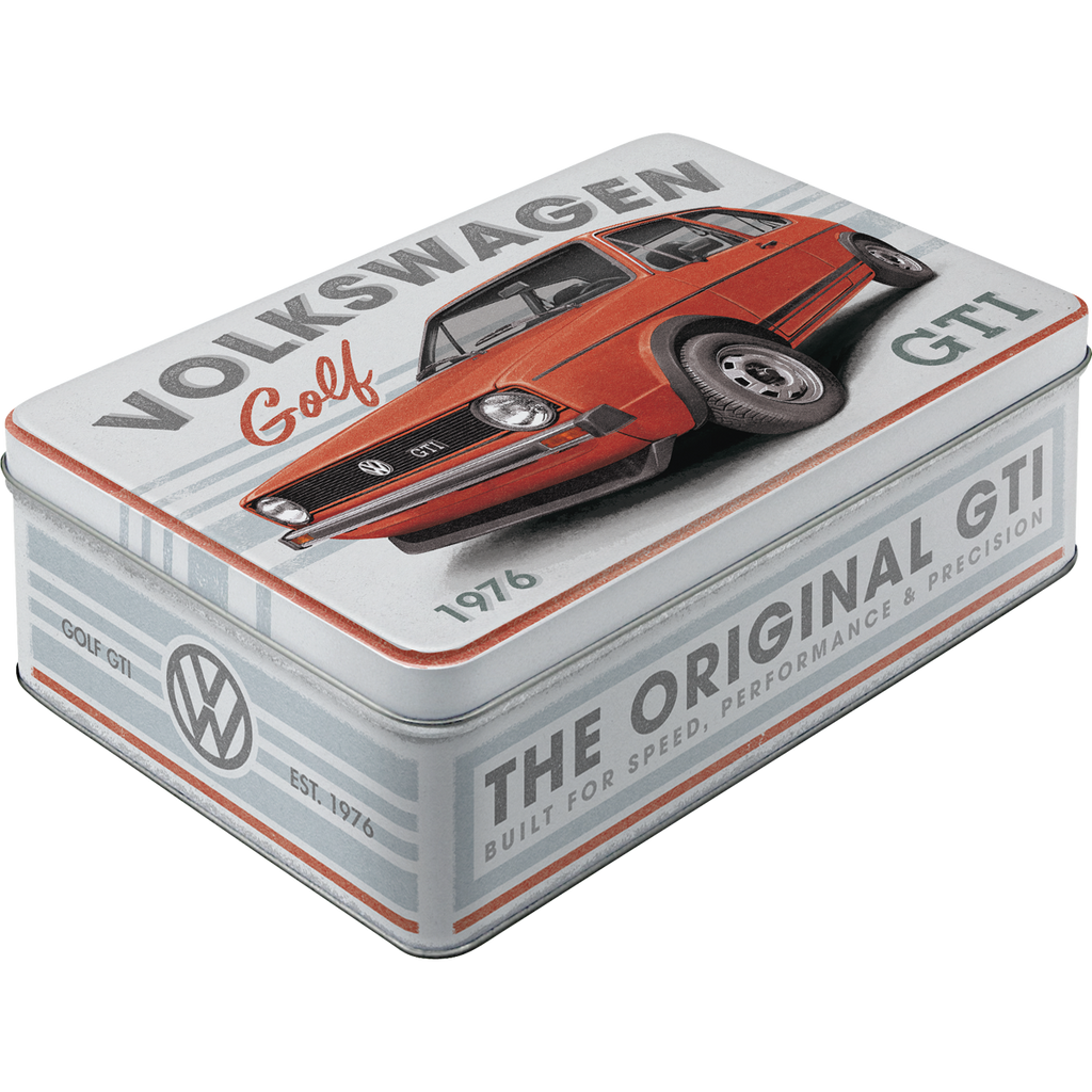 nostalgic-art-vw-golf-gti-1976-scatola-latta-2-5-l-23x16x7-cm image 1