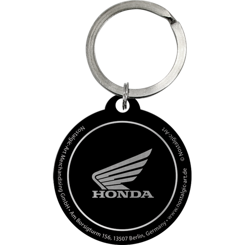 nostalgic-art-honda-logo-red-portachiavi-rotondo-4-cm-ufficialmente-licenziato image 2