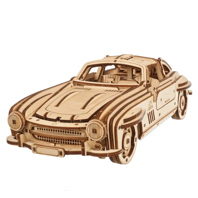 ugears-winged-sports-coupe-kit-modello-meccanico-in-legno-da-costruire image 1