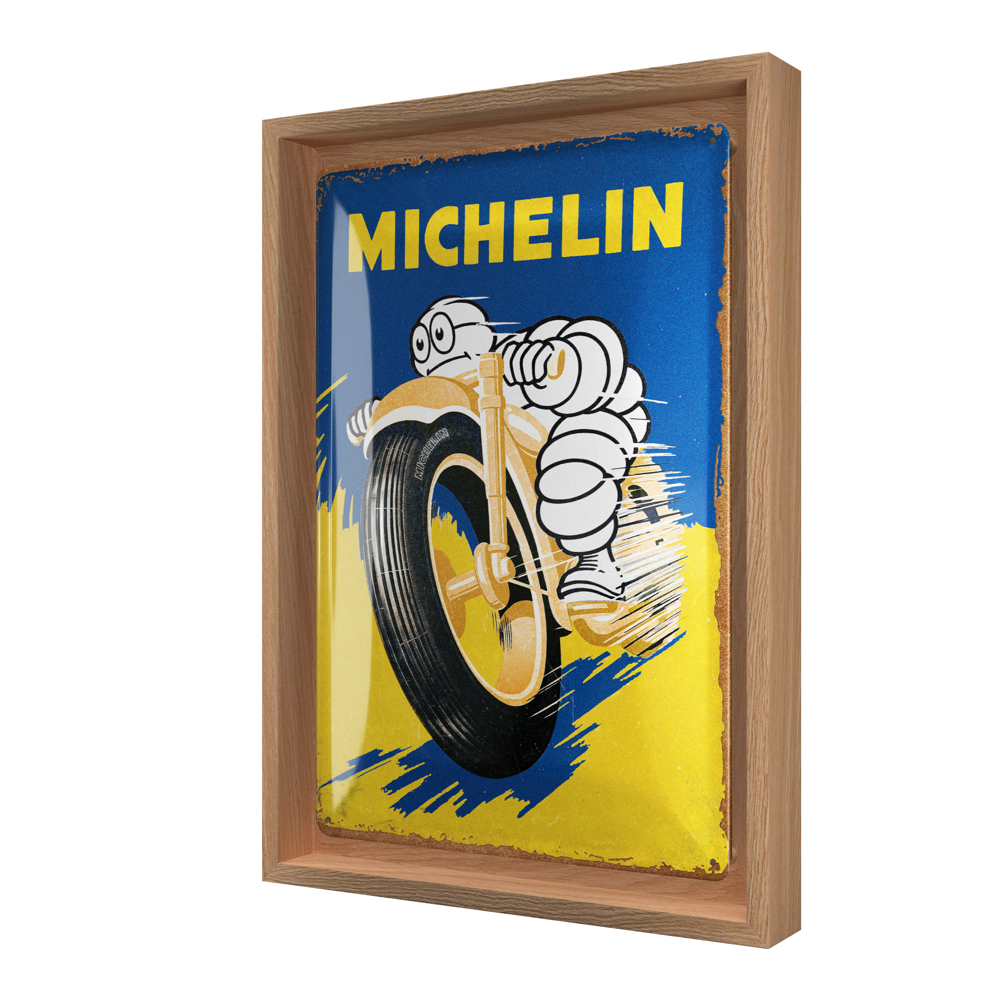 nostalgic-art-michelin-motorcycle-bibendum-cornice-n-frame-m-24x33-5-cm image 1